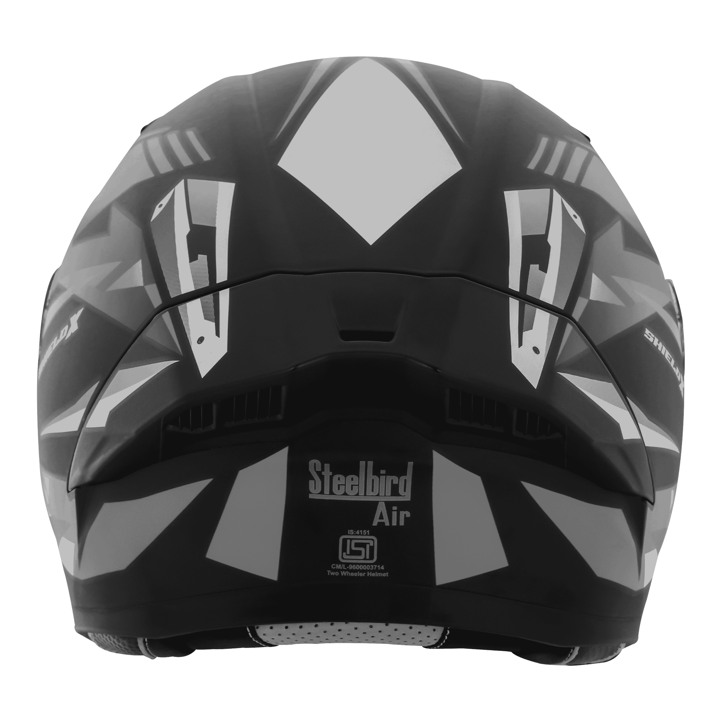 SBA-20 SHIELD X GLOSSY BLACK WITH GREY